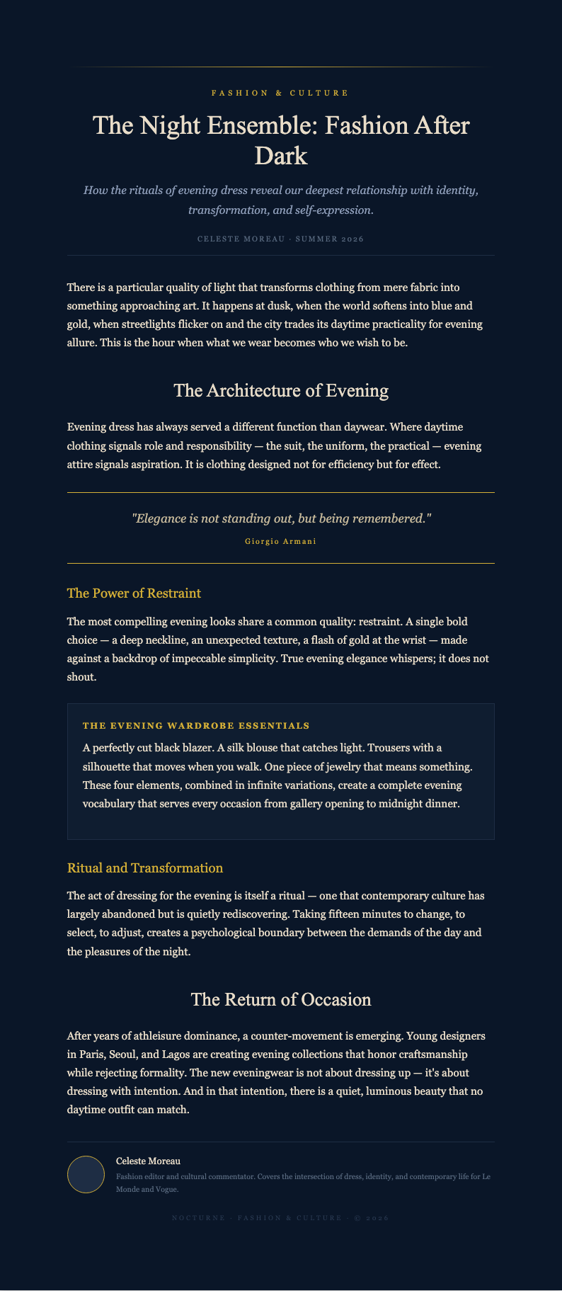 Midnight Luxury Blog Post